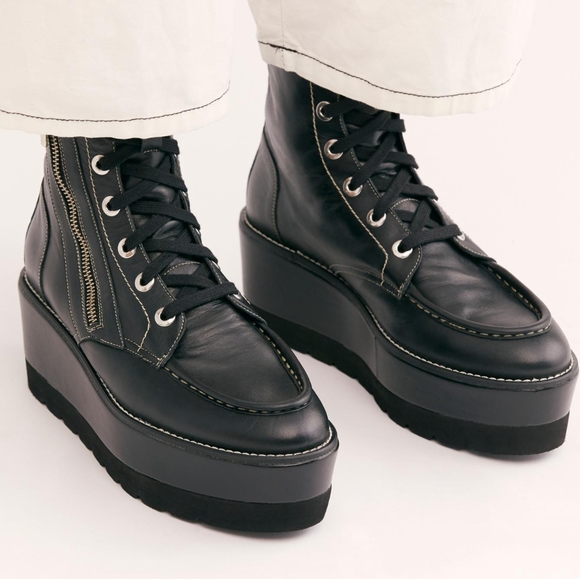 NEW Free People Maverick Wedge boots - Picture 2 of 8